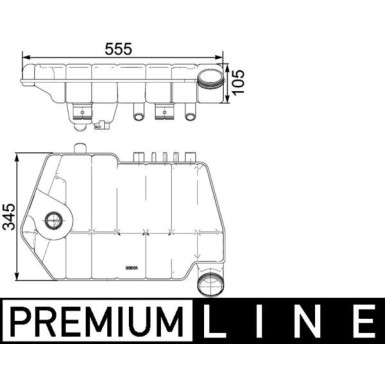 Mahle | Ausgleichsbehälter, Kühlmittel | CRT 66 000P