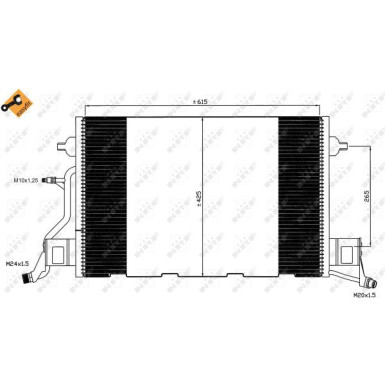 NRF | Kondensator, Klimaanlage | 35564