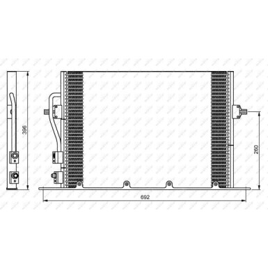 NRF | Kondensator, Klimaanlage | ohne Entfeuchter | 35196