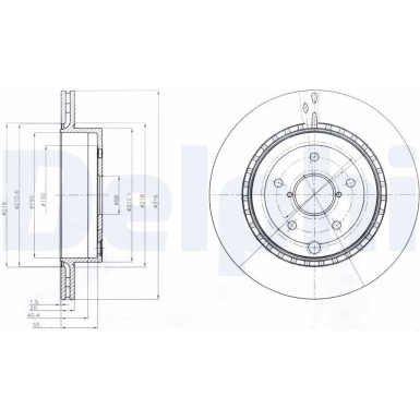 Delphi | Bremsscheibe | BG4287