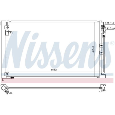 Nissens | Kondensator, Klimaanlage | 941083