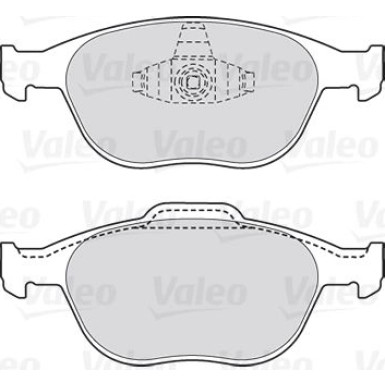 Valeo | Bremsbelagsatz, Scheibenbremse | 301639