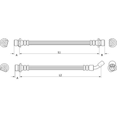 Metzger | Bremsschlauch | 4111072