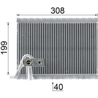 Mahle | Verdampfer, Klimaanlage | AE 124 000P