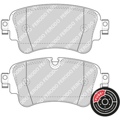 Ferodo | Bremsbelagsatz, Scheibenbremse | FDB4807