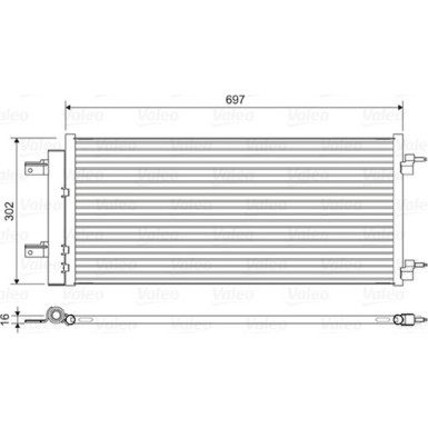 Valeo | Kondensator, Klimaanlage | 822626