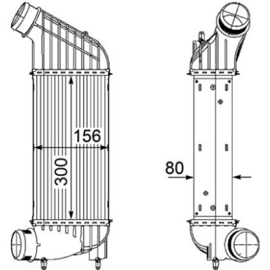 Mahle | Ladeluftkühler | CI 181 000P