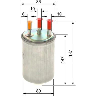 BOSCH | Kraftstofffilter | 0 450 906 508