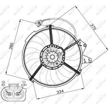 NRF | Lüfter, Motorkühlung | 47474