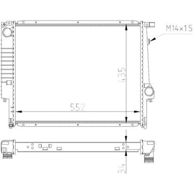 NRF | Kühler, Motorkühlung | 509558A