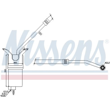 Nissens | Trockner, Klimaanlage | 95330