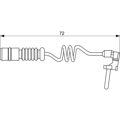 BOSCH | Warnkontakt, Bremsbelagverschleiß | 1 987 473 057