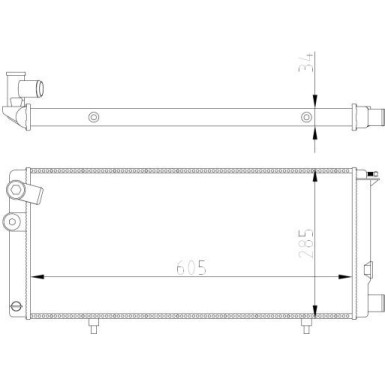 NRF | Kühler, Motorkühlung | 54628A