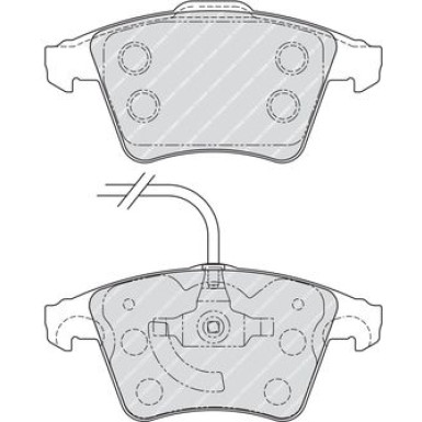 Ferodo | Bremsbelagsatz, Scheibenbremse | FVR1642