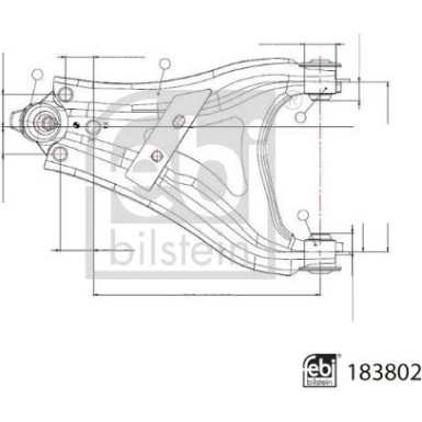 FEBI BILSTEIN 183802 Querlenker, Lenker, Radaufhängung