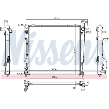 Nissens | Kühler, Motorkühlung | 67465