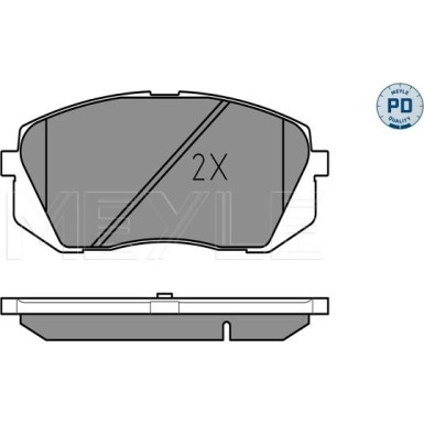 Meyle | Bremsbelagsatz, Scheibenbremse | 025 245 0116/PD