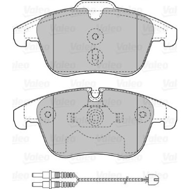 Valeo | Bremsbelagsatz, Scheibenbremse | 601147