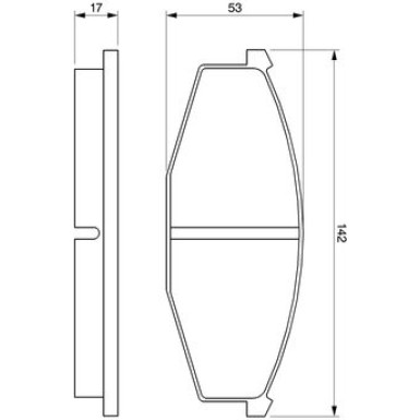 BOSCH | Bremsbelagsatz, Scheibenbremse | 0 986 468 630