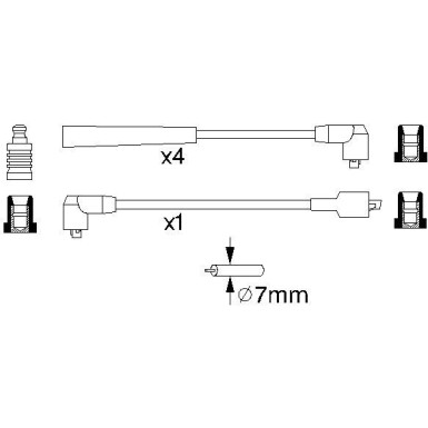 BOSCH | Zündleitungssatz | 0 986 356 859