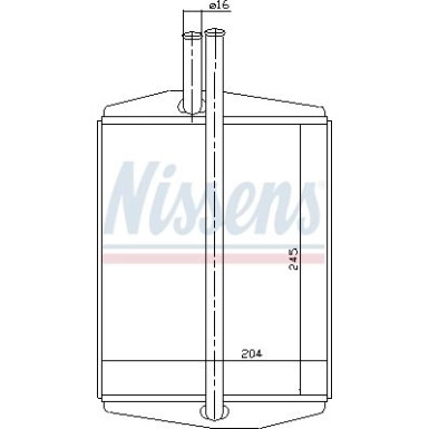 Nissens | Wärmetauscher, Innenraumheizung | 71748