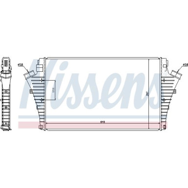 Nissens | Ladeluftkühler | 96684