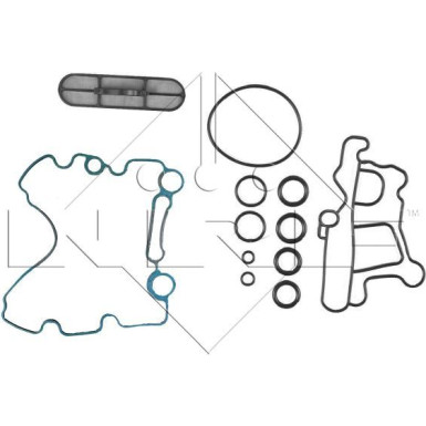 NRF | Ölkühler, Motoröl | mit Dichtung | 31235