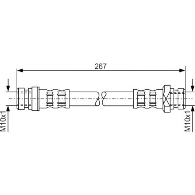 BOSCH | Bremsschlauch | 1 987 476 901