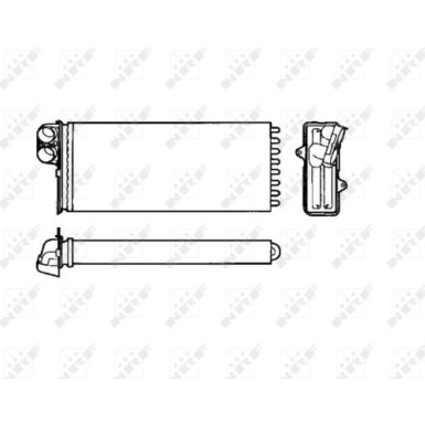 NRF | Wärmetauscher, Innenraumheizung | 53551
