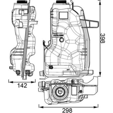 Mahle | Ausgleichsbehälter, Kühlmittel | CRT 76 000S