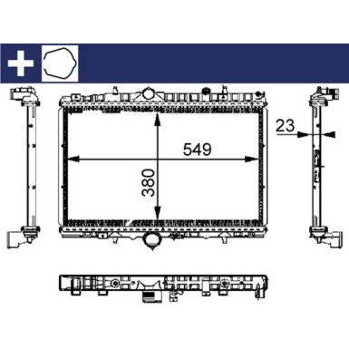 Mahle | Kühler, Motorkühlung | CR 392 000S