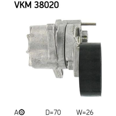 SKF | Spannrolle, Keilrippenriemen | VKM 38020