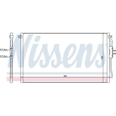 Nissens | Kondensator, Klimaanlage | 94716