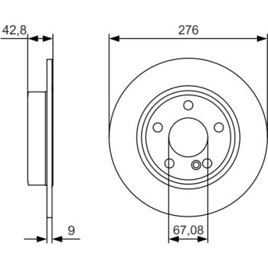 BOSCH | Bremsscheibe | 0 986 479 A03