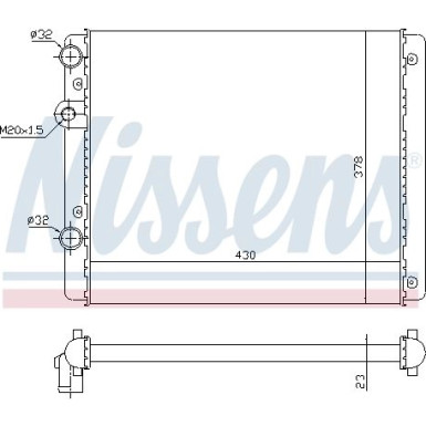 Nissens | Kühler, Motorkühlung | 652341