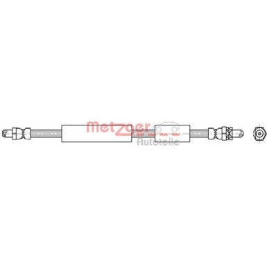 Metzger | Bremsschlauch | 4112535