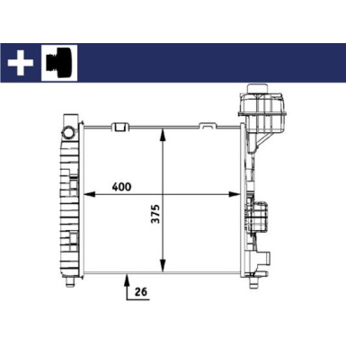 Mahle | Kühler, Motorkühlung | CR 322 000S