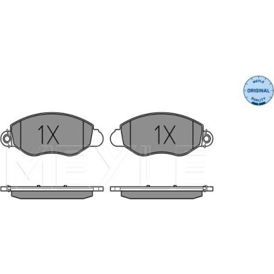 Meyle | Bremsbelagsatz, Scheibenbremse | 025 234 3418/W