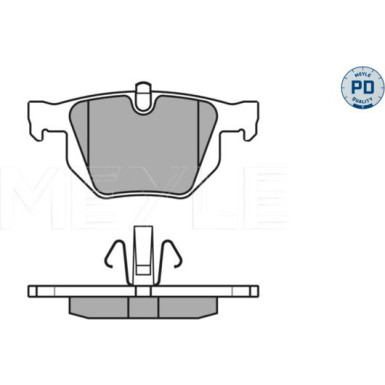 Meyle | Bremsbelagsatz, Scheibenbremse | 025 235 5017/PD