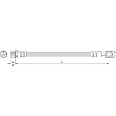 Metzger | Bremsschlauch | 4110441