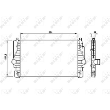 NRF | Ladeluftkühler | 30873