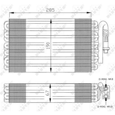 NRF | Verdampfer, Klimaanlage | 36026