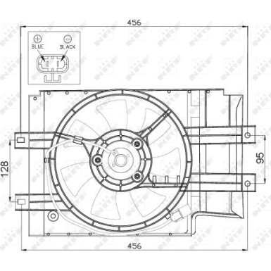 NRF | Lüfter, Motorkühlung | 47472