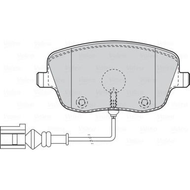 Valeo | Bremsbelagsatz, Scheibenbremse | 301720