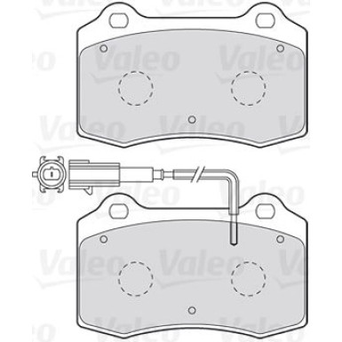 Valeo | Bremsbelagsatz, Scheibenbremse | 301466