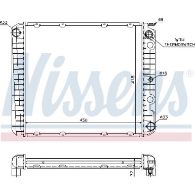 Nissens | Kühler, Motorkühlung | 65525A