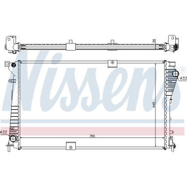 Nissens | Kühler, Motorkühlung | 630709