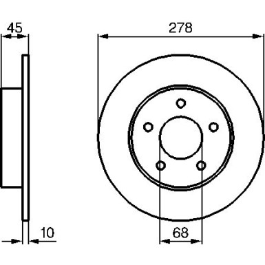 BOSCH | Bremsscheibe | 0 986 479 B64