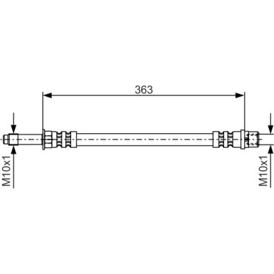 BOSCH | Bremsschlauch | 1 987 476 295