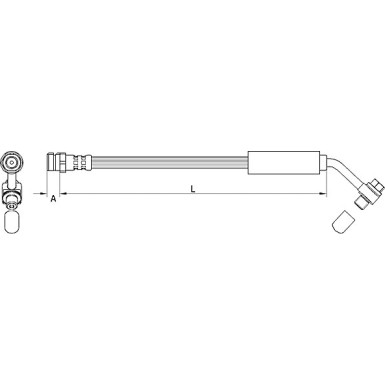 Metzger | Bremsschlauch | 4111478